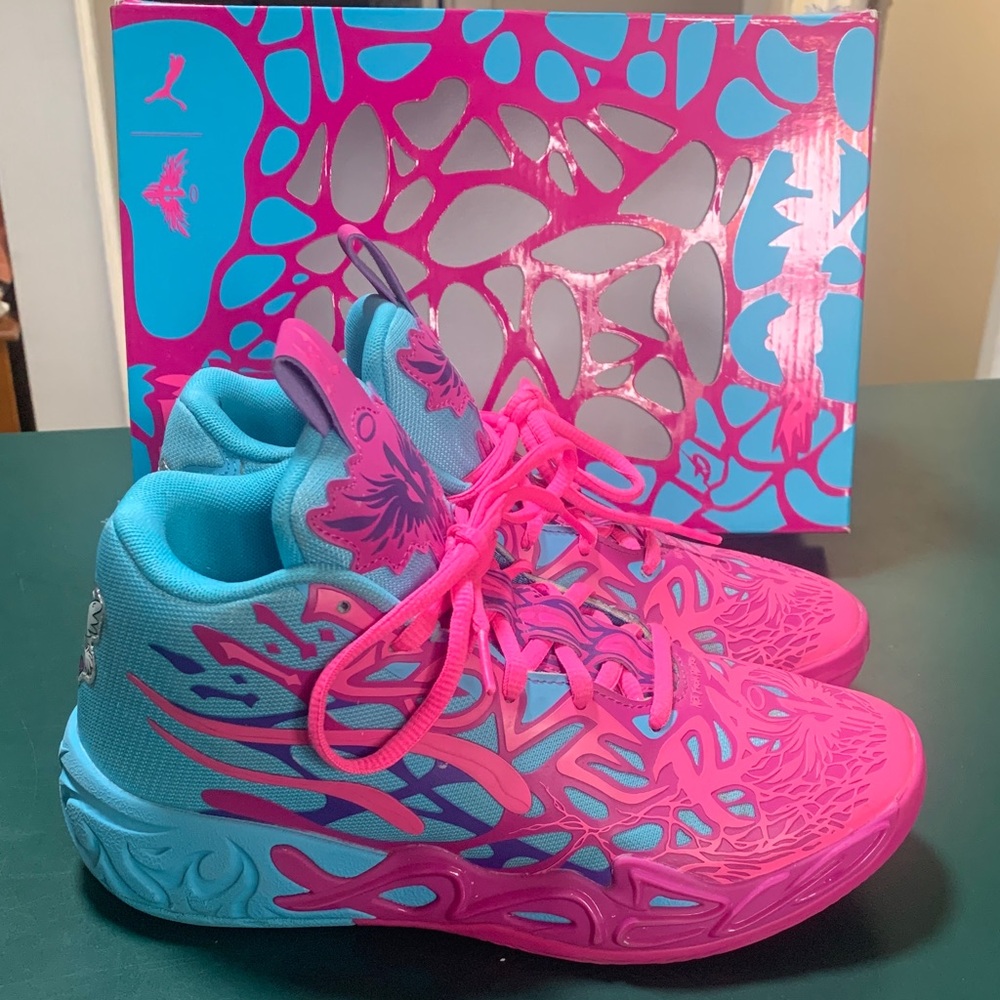 Puma Pink and Blue Sneakers